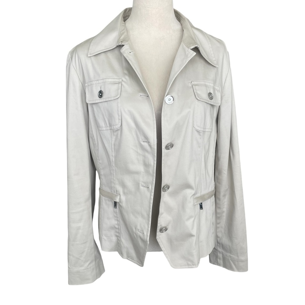 Jones New York Blazer Women Size L Preppy Workwear Career Professional Stretch
